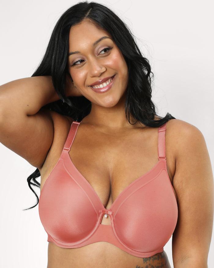 curvy couture Silky Smooth Micro Unlined Bra Desert Dawn
