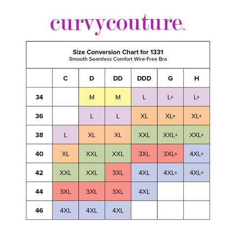 Curvy Couture Smooth Seamless Comfort Wireless Bra Chocolate Nude