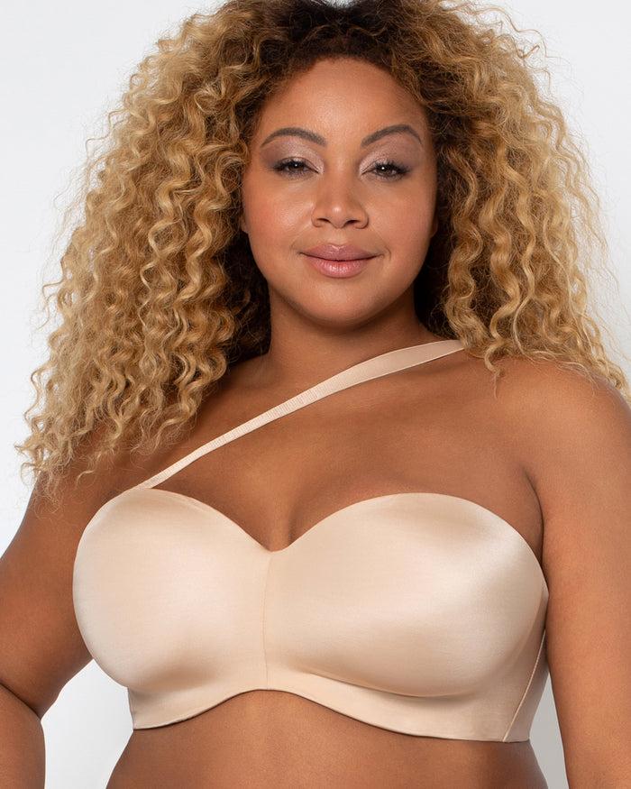 Curvy Couture Smooth Strapless Multi-Way Bra Champagne Nude
