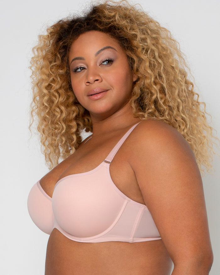Curvy Couture Tulip Smooth T-Shirt Bra Blushing Rose