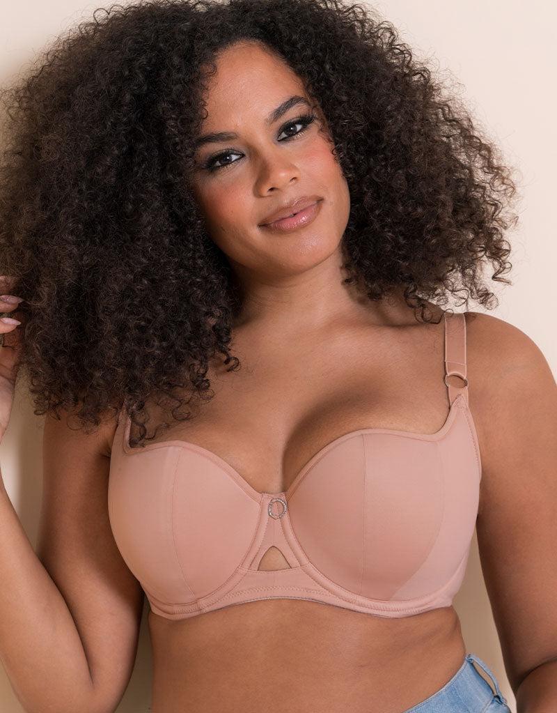 Curvy Kate Boost Me Up Padded Balcony Bra Latte Beige