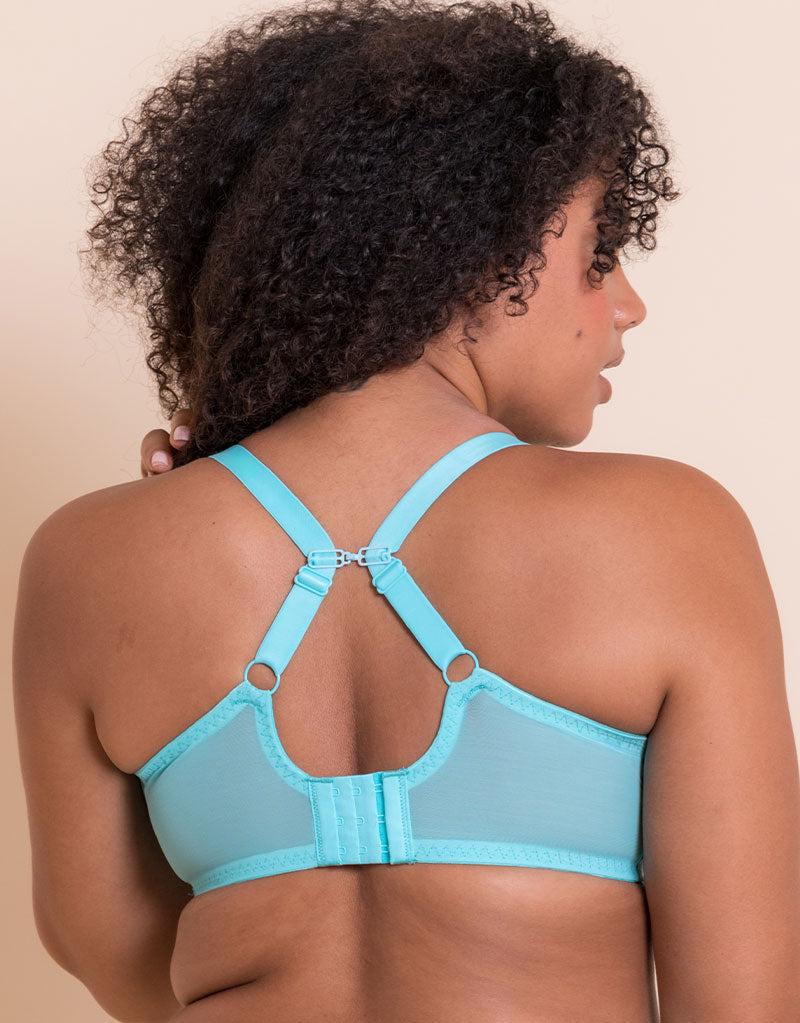 Curvy Kate Centre Stage Full Plunge Side Support Bra Turquoise Blue