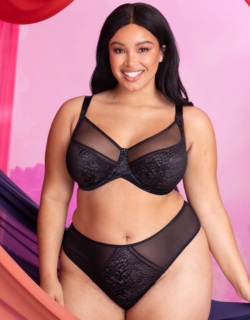 curvy kate Amaze Balcony Side Support Bra Black