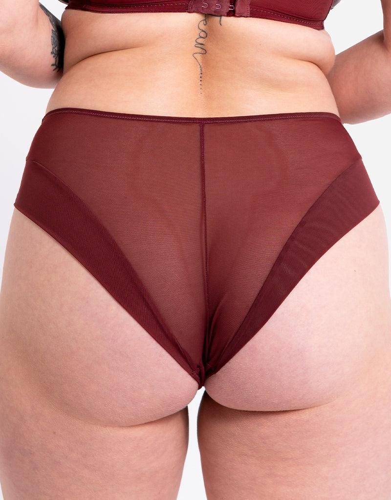 curvy kate Enclose High Waist Brief Oxblood Brown
