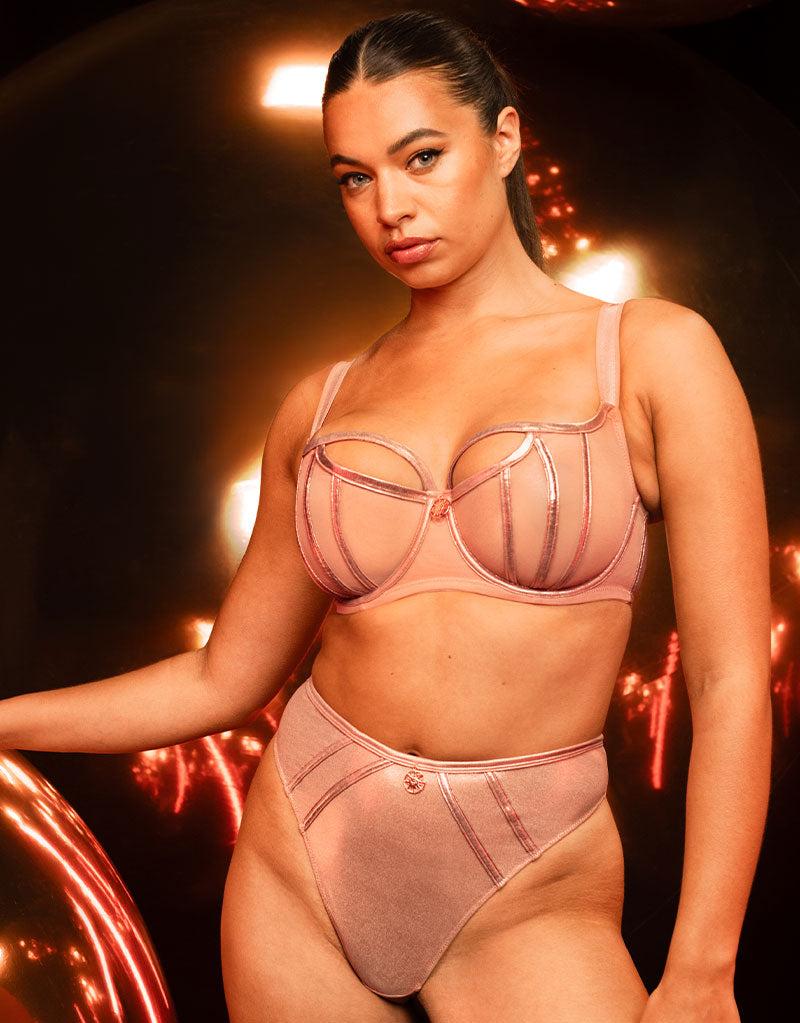 curvy kate Eos Balcony Bra Rose Gold Pink