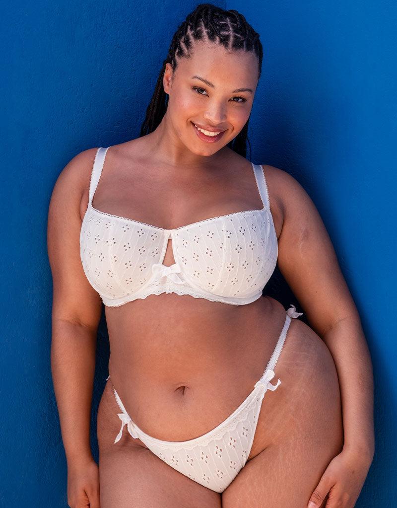 curvy kate Flora Balcony Bra White
