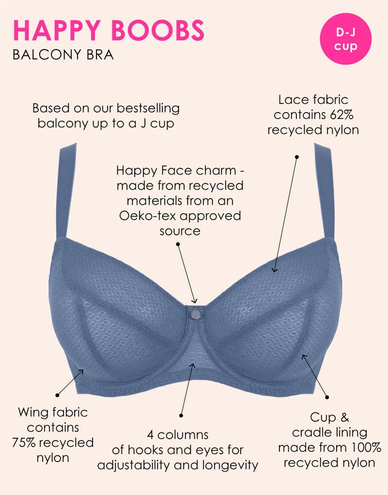 Curvy Kate Happy Boobs Balcony Bra Denim Blue