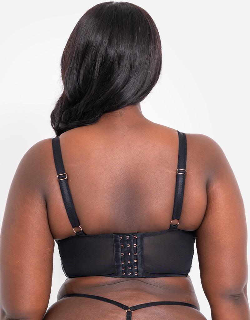 Curvy Kate Hex Longline Balcony Bra Black