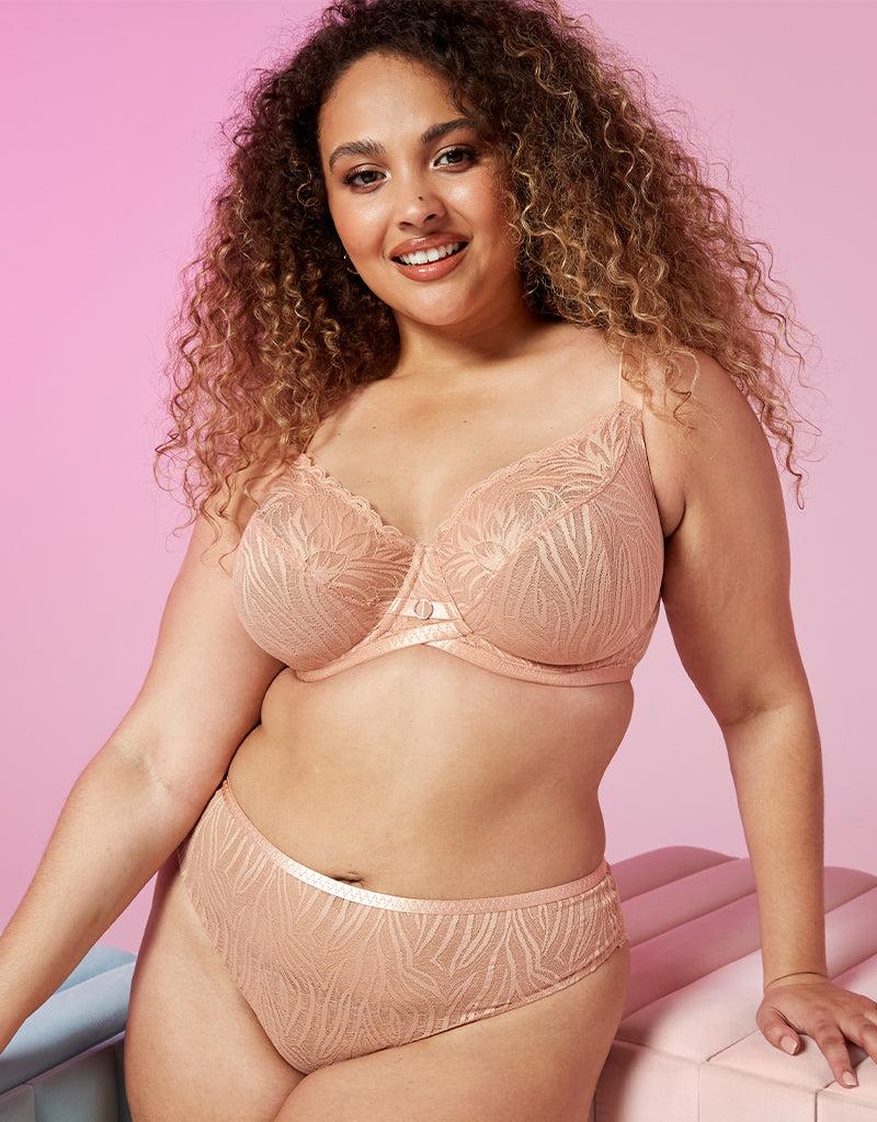 curvy kate Lace Daze Balcony Bra Latte Beige