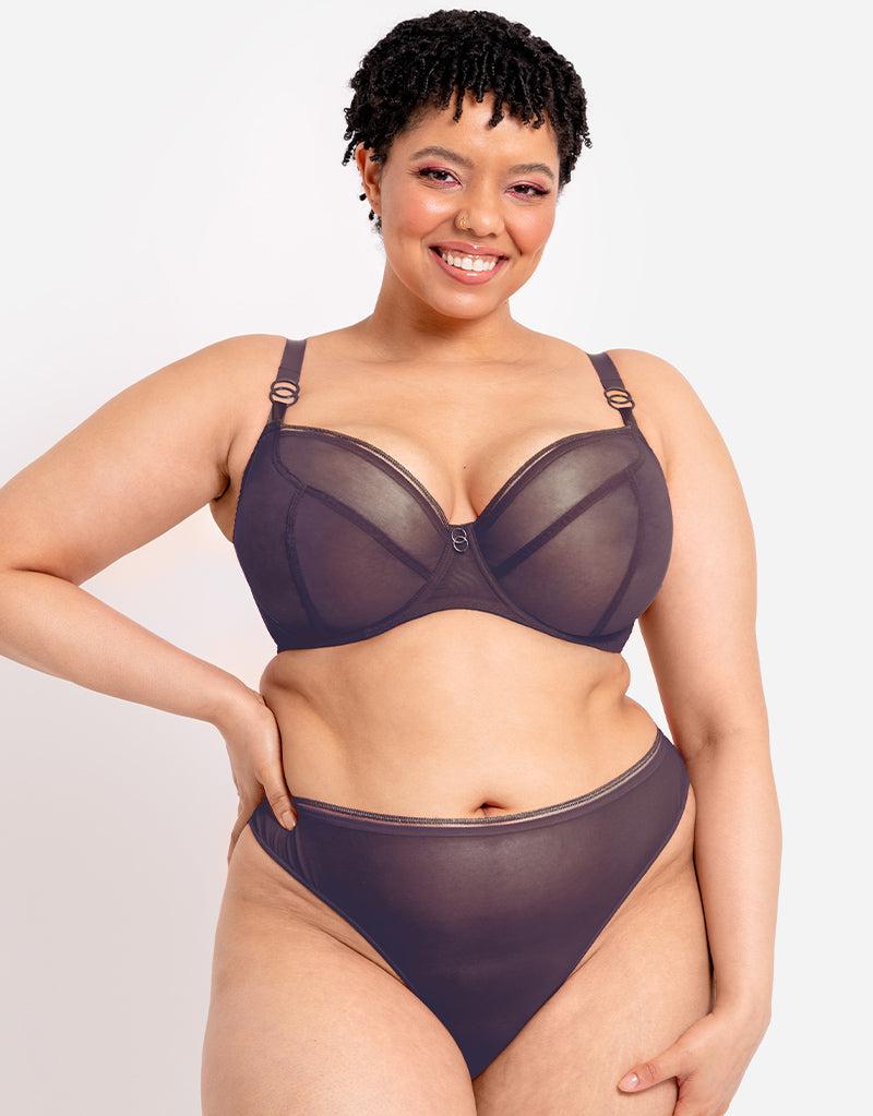curvy kate Lifestyle Plunge Bra Plum Purple