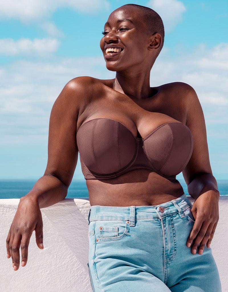 curvy kate Luxe Strapless Multiway Bra Cocoa Brown