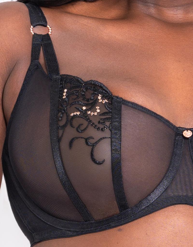 Curvy Kate Ornate Balcony Bra Black