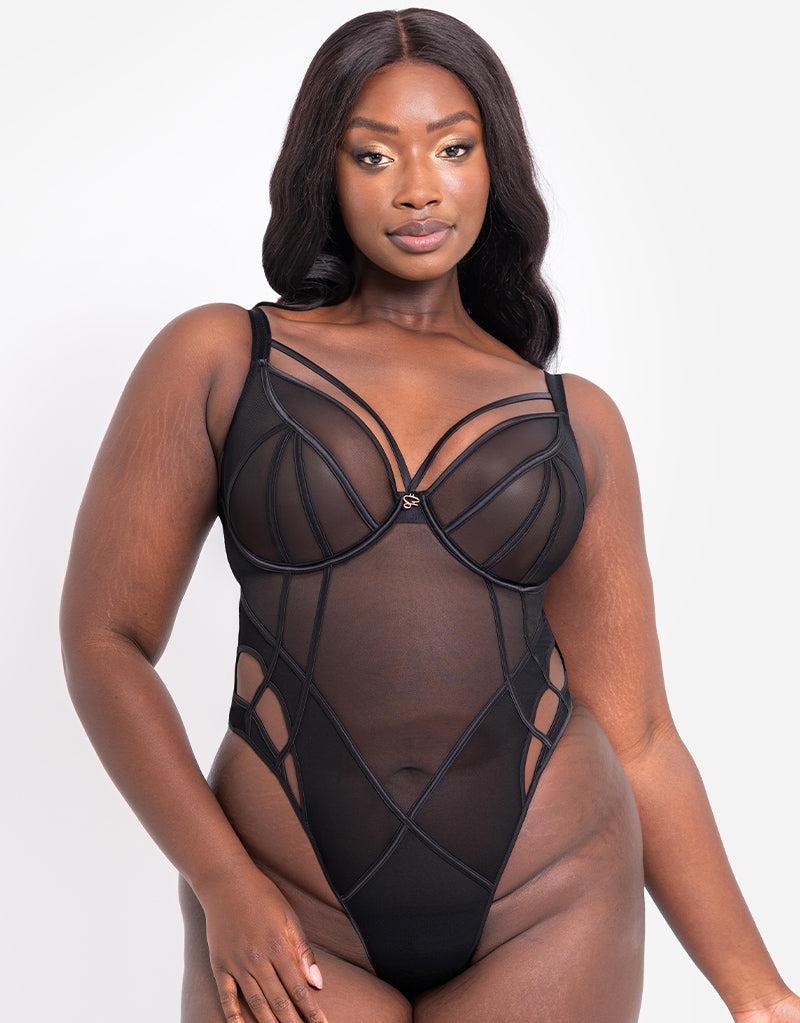 Curvy Kate Senses Plunge Bodysuit Black