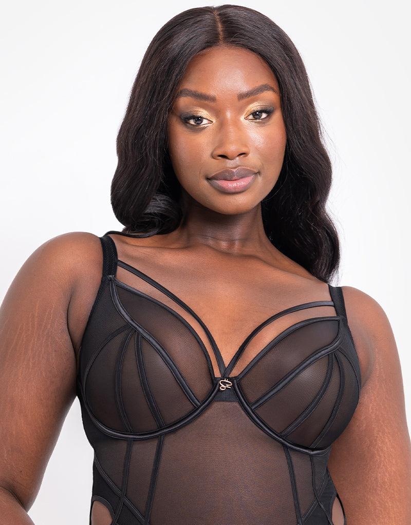 Curvy Kate Senses Plunge Bodysuit Black