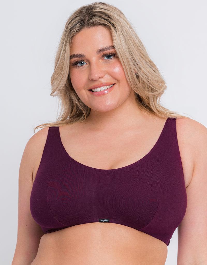 Curvy Kate Softease Crop Top Fig Purple