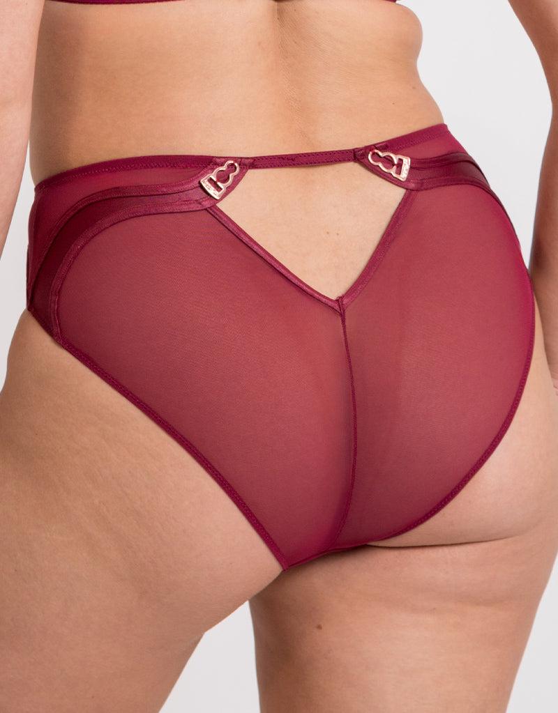 curvy kate Suspense High Waist Brief Sangria Red
