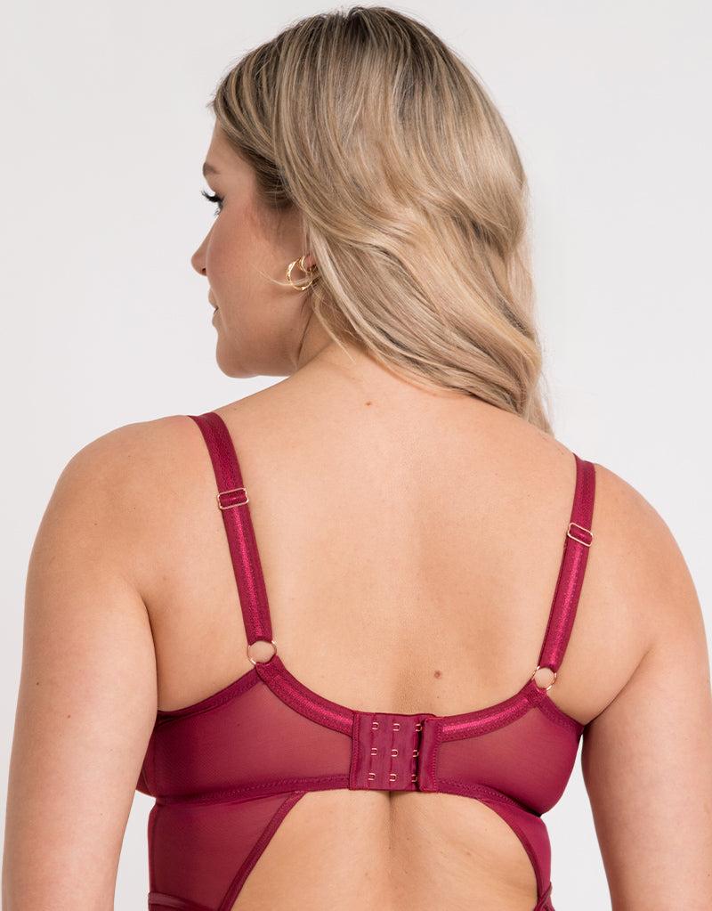 Curvy Kate Suspense Plunge Bodysuit Sangria Red