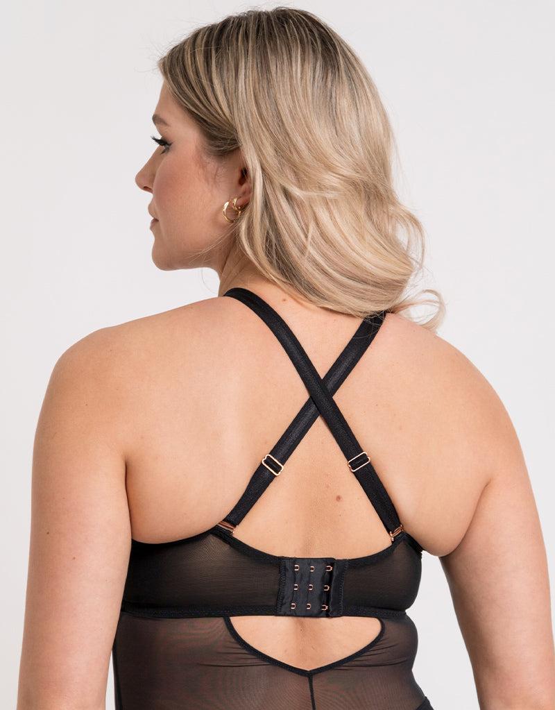 Curvy Kate Swerve High Neck Wired Bodysuit Black