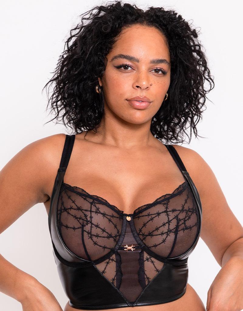 Curvy Kate Tough Love Longline Balcony Bra Black