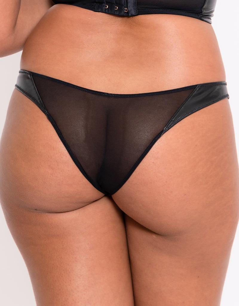 curvy kate Tough Love Tanga Black