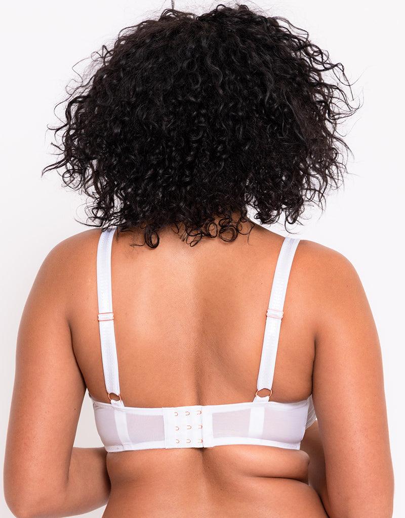 Curvy Kate Unveiled Deep Plunge Bra White
