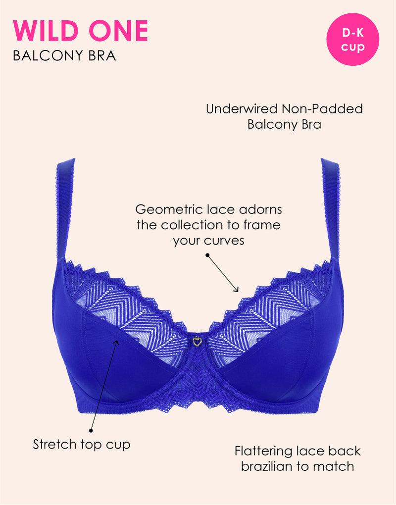 Curvy Kate Wild One Balcony Bra Ultraviolet Blue