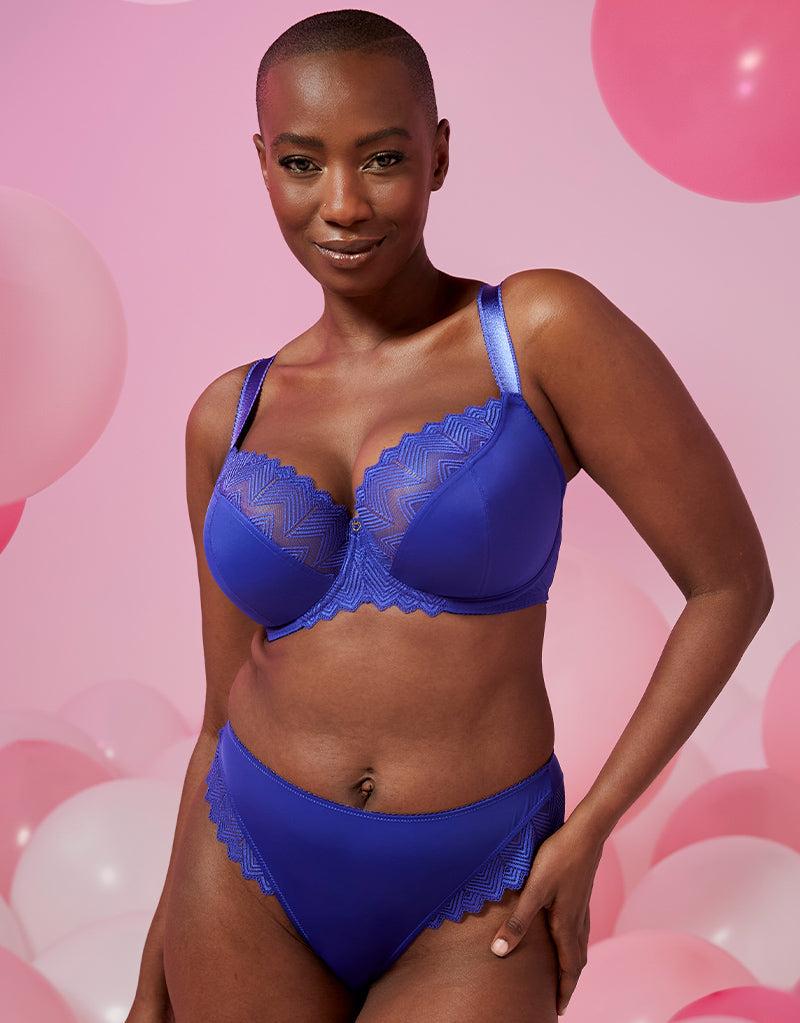 curvy kate Wild One Balcony Bra Ultraviolet Blue