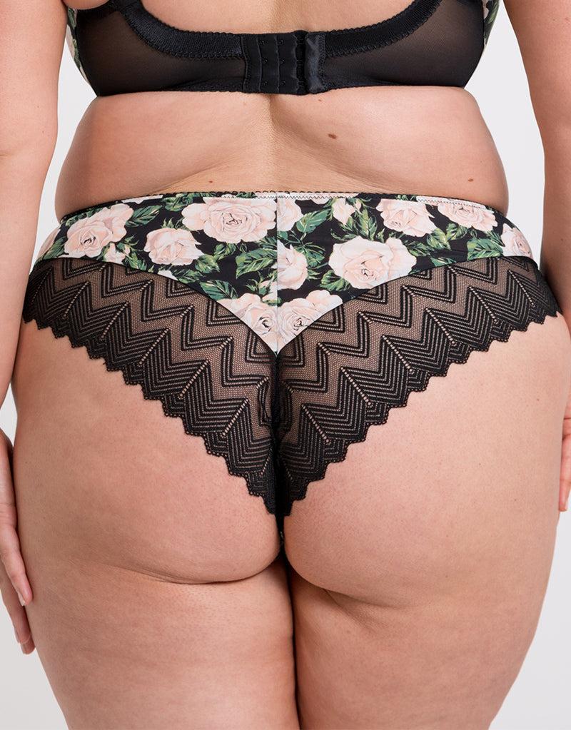 curvy kate Wild One Brazilian Brief Floral Print