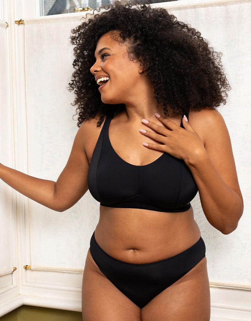 curvy kate Zen Non-Wired Bralette Black