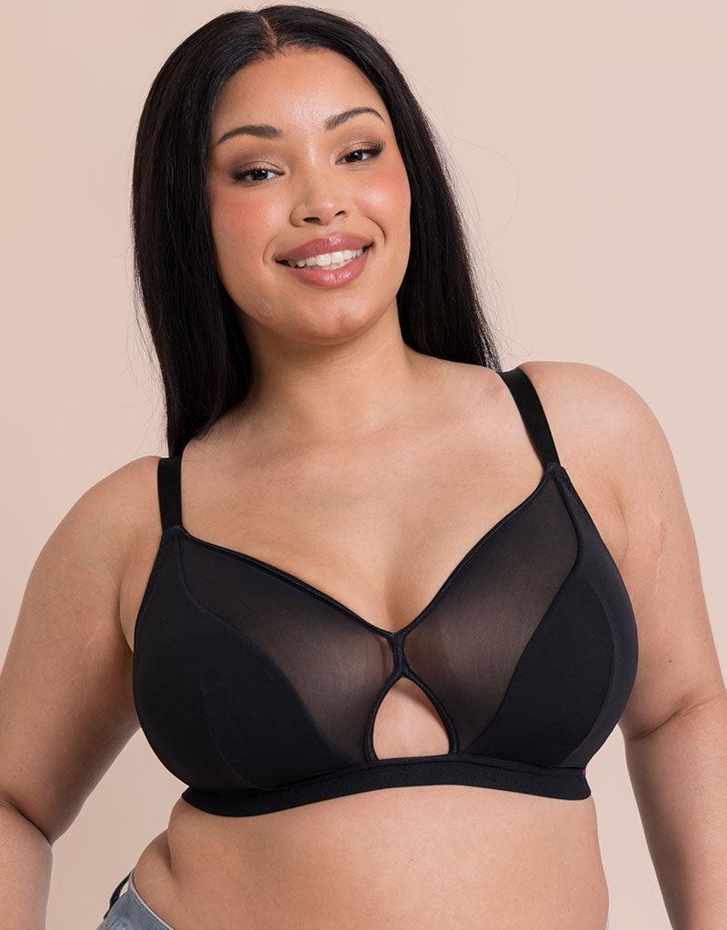 Curvy Kate Get Up And Chill Non-Wired Bralette Black
