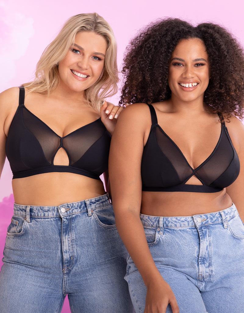 curvy kate Get Up and Chill Non-Wired Bralette Black