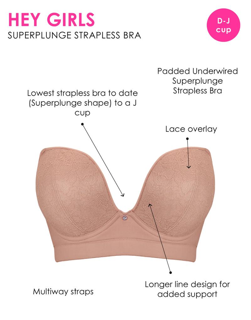 Curvy Kate Hey Girls SuperPlunge Strapless Multiway Bra Latte Beige