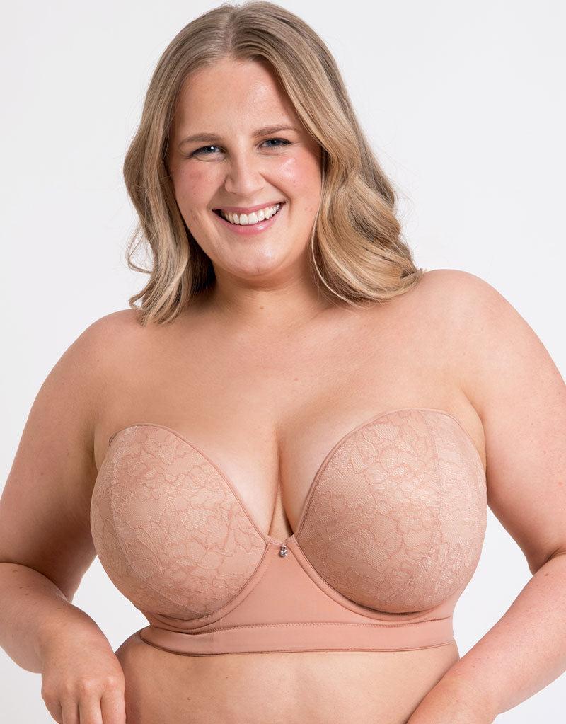 Curvy Kate Hey Girls SuperPlunge Strapless Multiway Bra Latte Beige