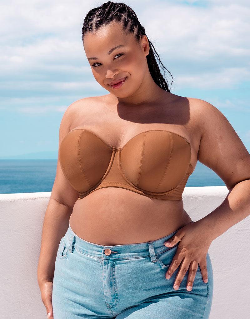 curvy kate Luxe Strapless Multiway Bra Caramel Brown