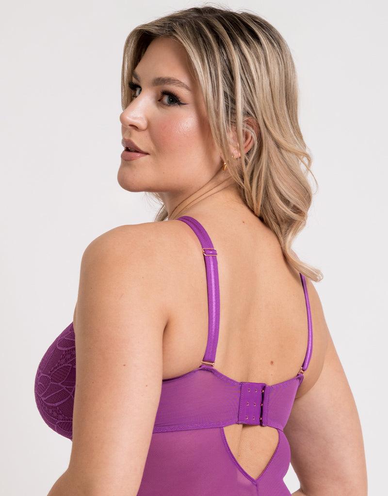 Curvy Kate Opulence Multiway Stretch Lace Body Mystic Purple