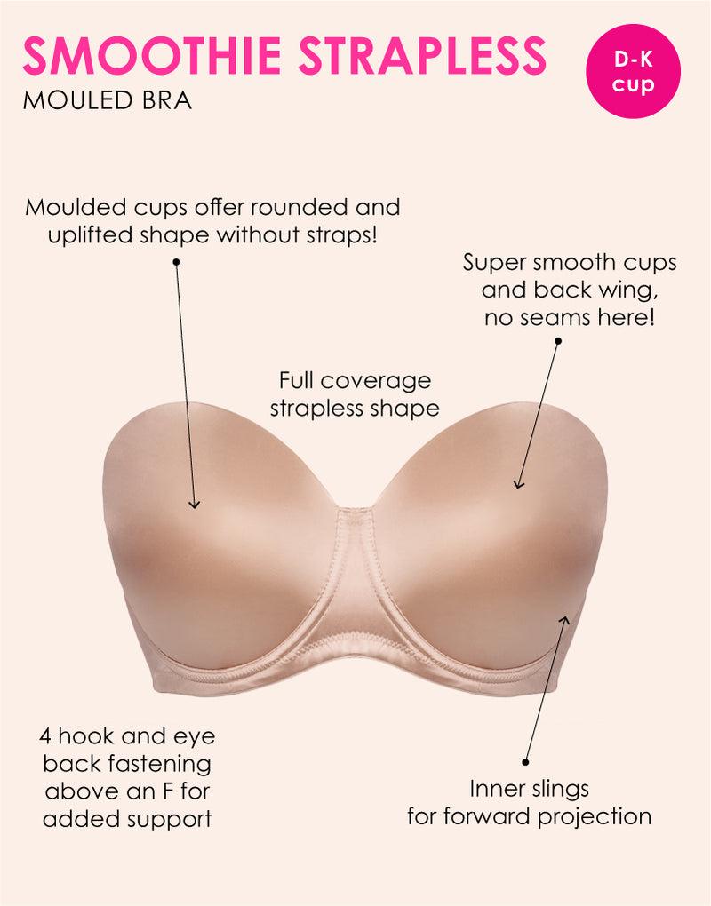 Curvy Kate Smoothie Moulded Strapless Multiway Bra Latte Beige