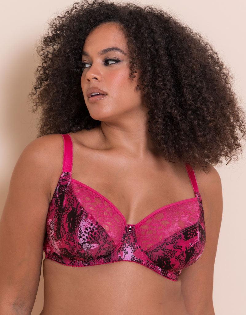 Curvy Kate Spellbound Balcony Bra Sangria Print Pink