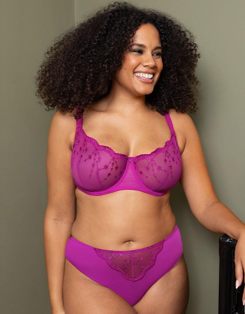 curvy kate Stardust Balcony Bra Vivid Violet Purple