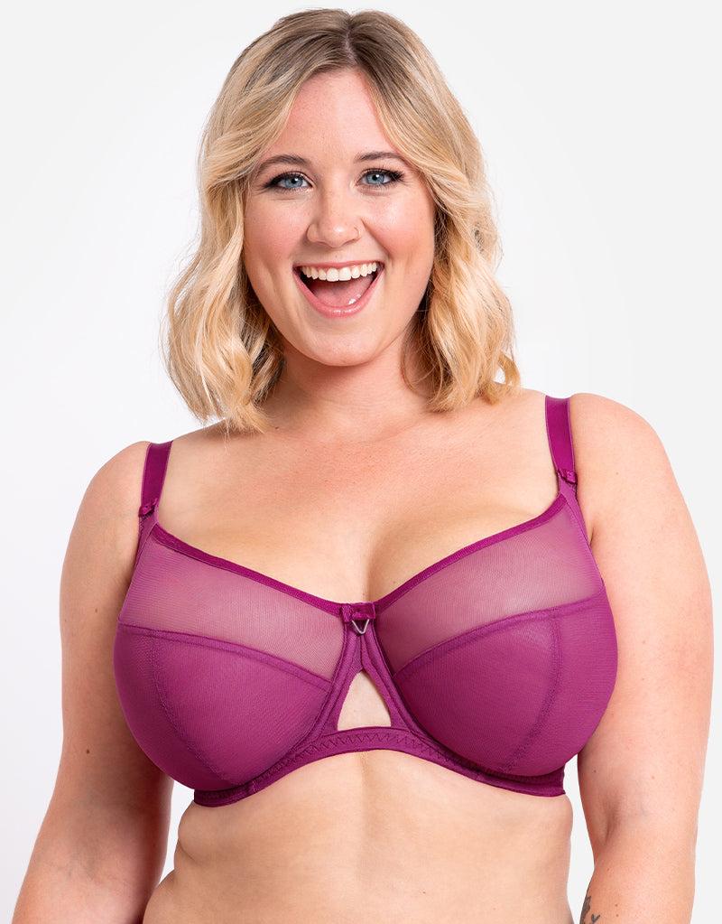 Curvy Kate Victory Side Support Balcony Bra Orchid Purple