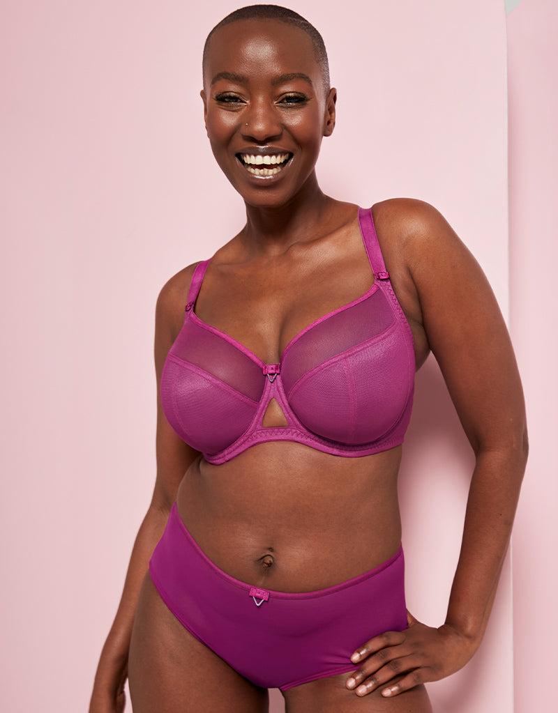 curvy kate Victory Side Support Balcony Bra Orchid Purple