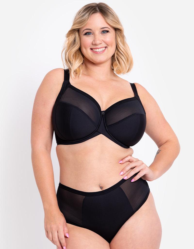 curvy kate WonderFully Full Cup Side Support Bra 2-Pack Black and Latte Beige