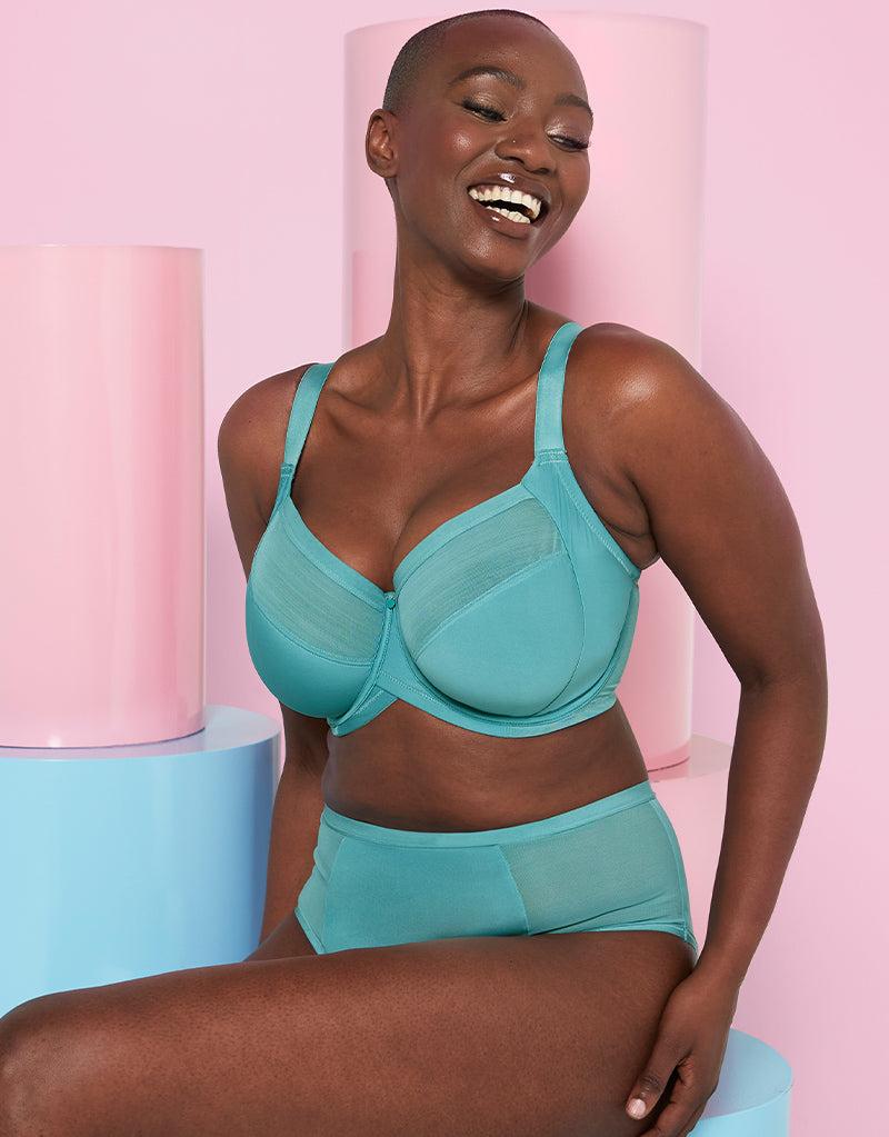 curvy kate WonderFully Full Cup Side Support Bra Mineral Blue