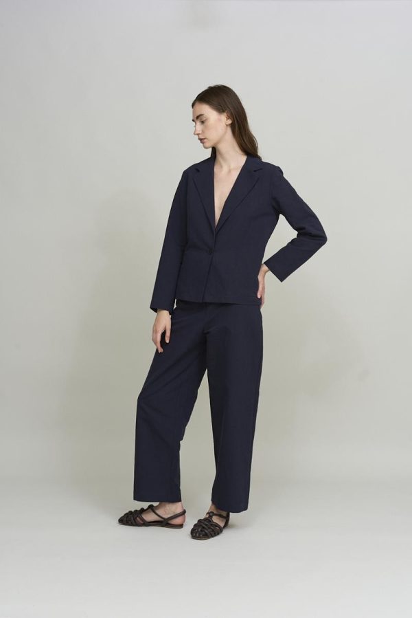 Cus BASIC Blazer Navy Blue