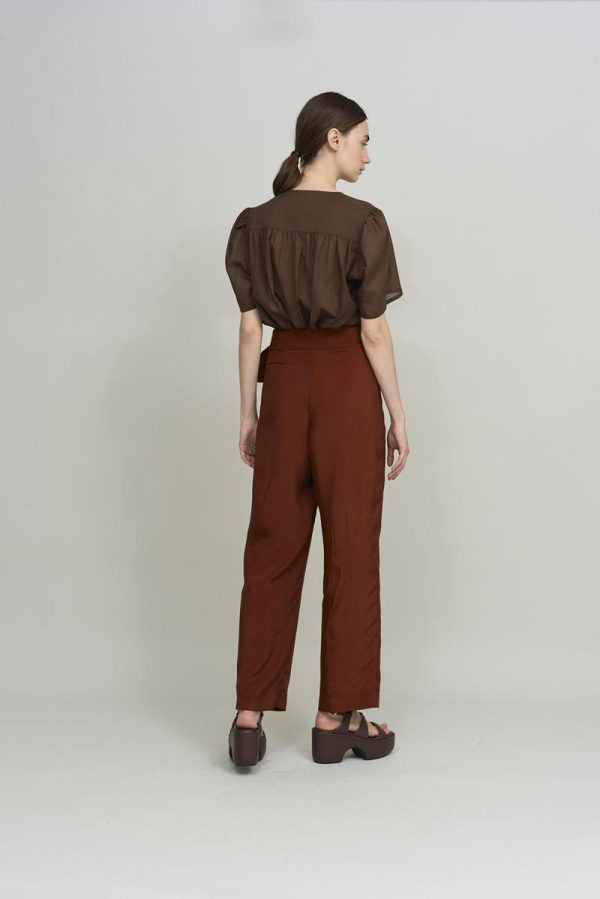 Cus BUCKLE Pant Bordeaux