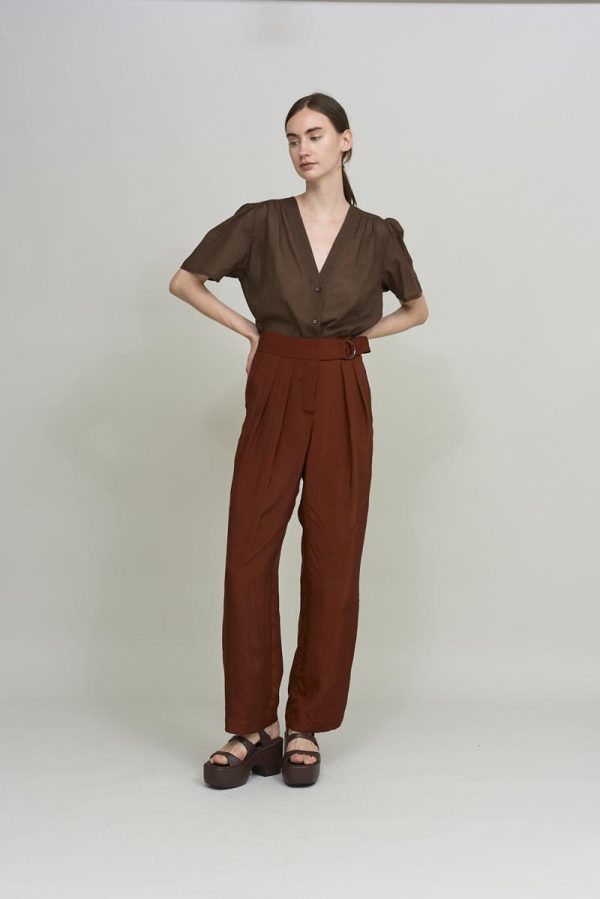 cus BUCKLE Pant Bordeaux