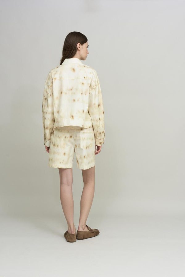 Cus CASUAL OVERSIZE Jacket Brown Print