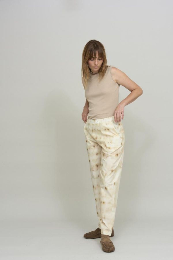 cus CASUAL Pant Brown Print