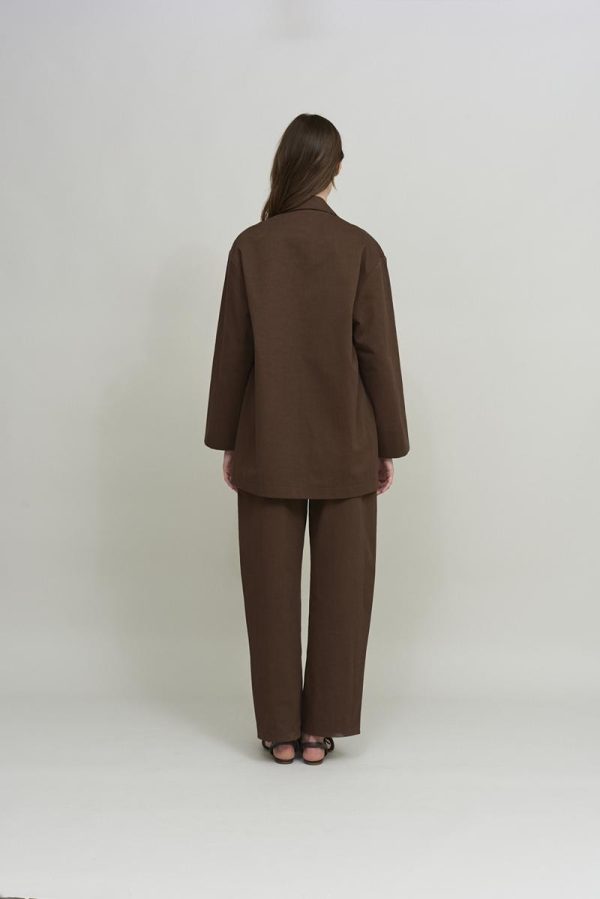 Cus DOUBLE BREASTED Jacket Brown