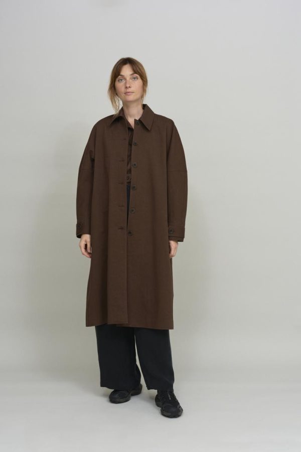 cus JAPANEESE SLEEVE Shirt Brown