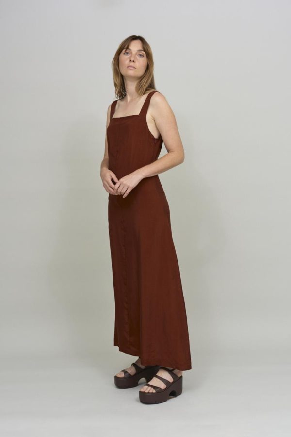 Cus LONG Dress Bordeaux